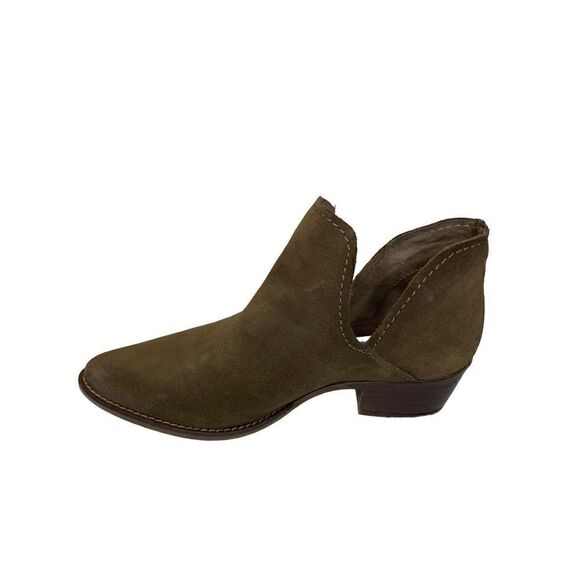 Steve‎ Madden Austin Suede Ankle Boots in Olive Green, Size 6.5 - Picture 2 of 9